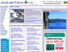 Tablet Screenshot of aboutlaketahoe.com